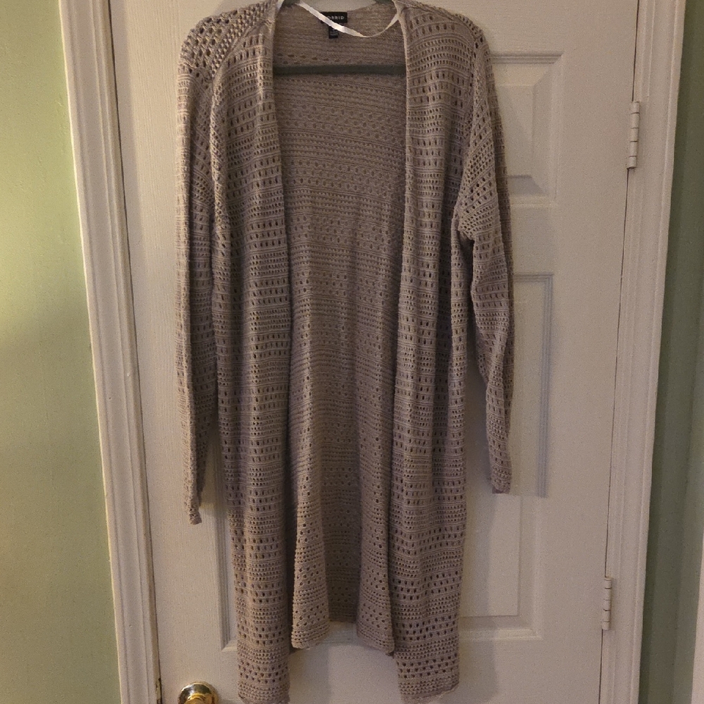 Torrid Taupe Open Front Cardigan